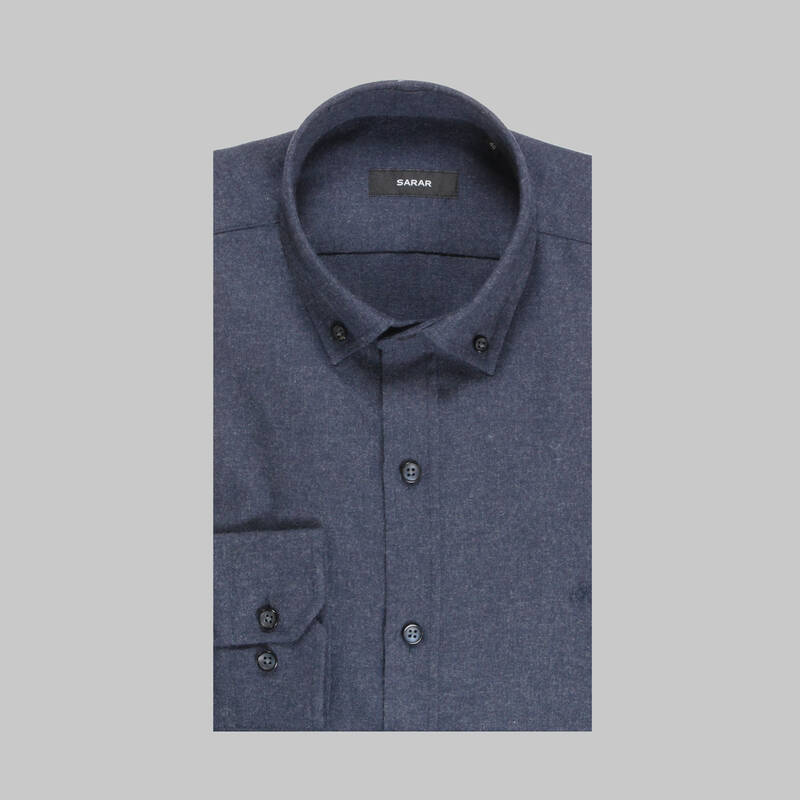 ELETA UZUN KOL YEŞİL SLIM GÖMLEK