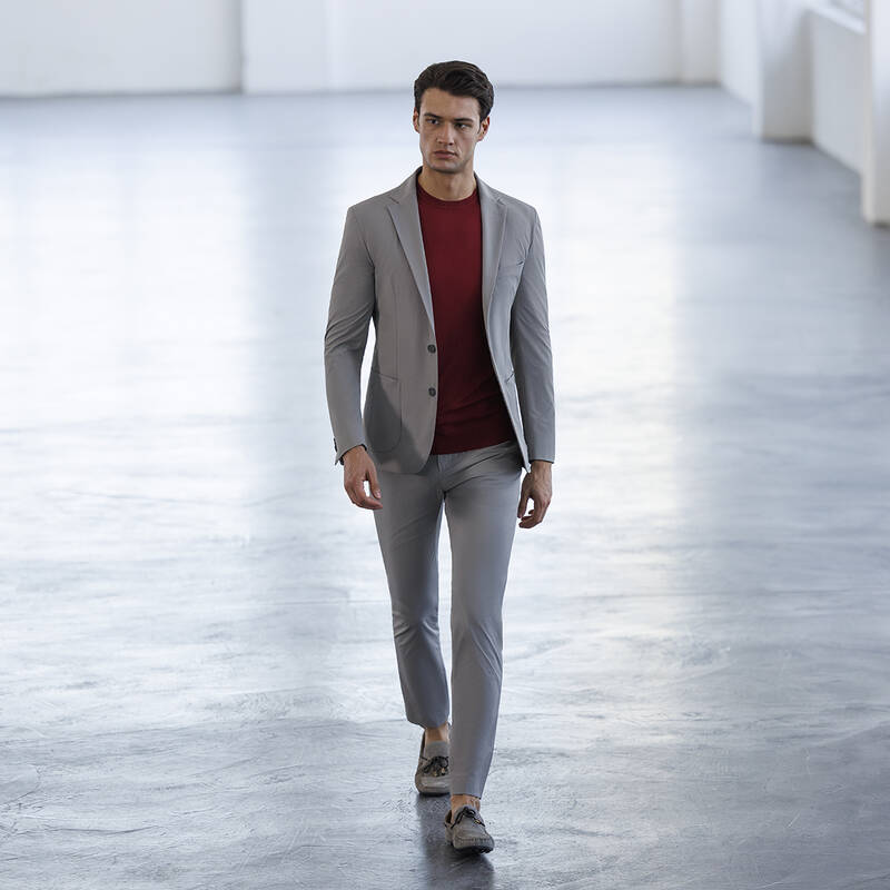 BİSİKLET YAKA BUZ MAVİSİ KISA KOL TRİKO