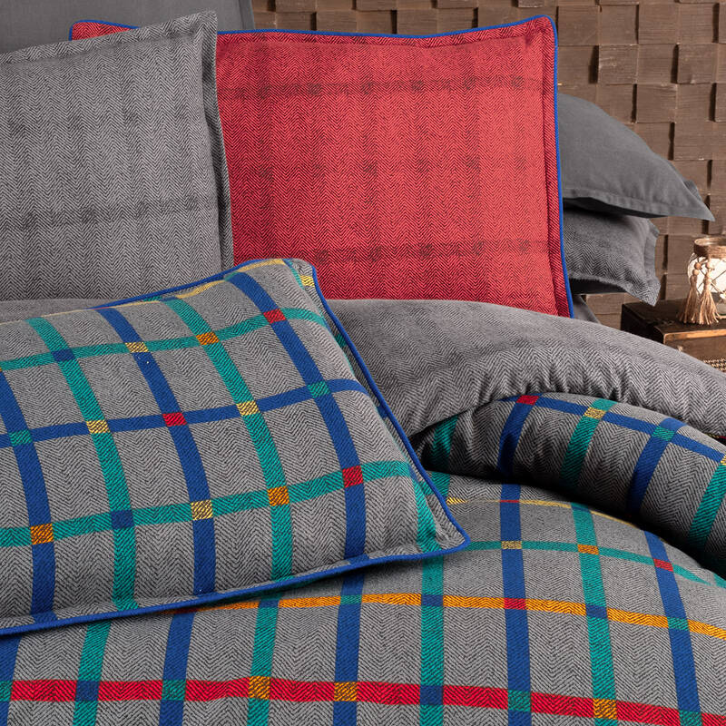 RAGNAR FLANEL GRİ KING SIZE NEVRESİM TAKIMI