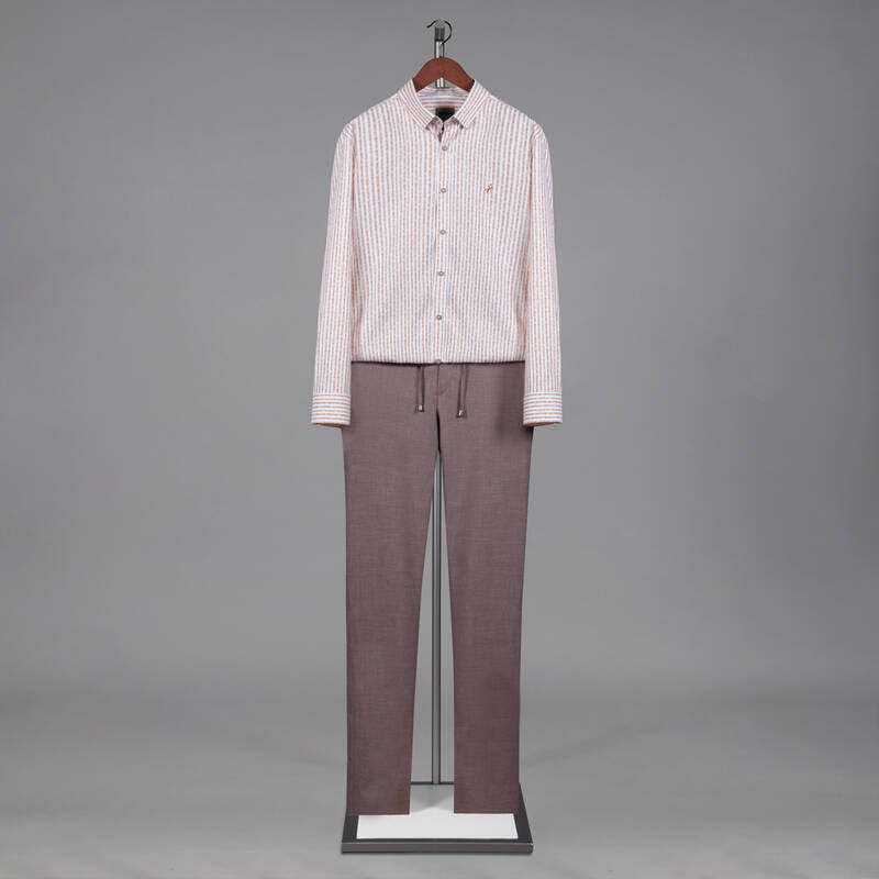 ARTOS ÇİZGİLİ MAVİ GÖMLEK