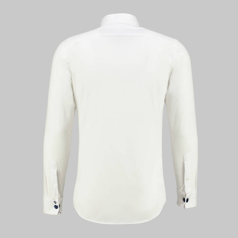 ILIE.AL BEYAZ SMOKİN GÖMLEK