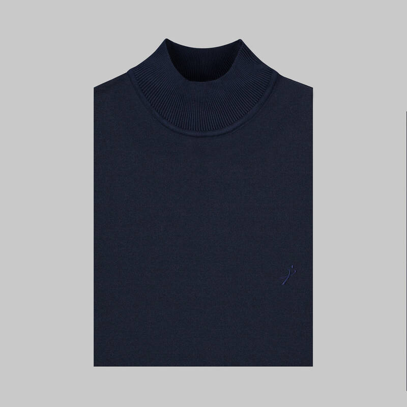 YARIM BALIKÇI YAKA SİYAH TRİKO