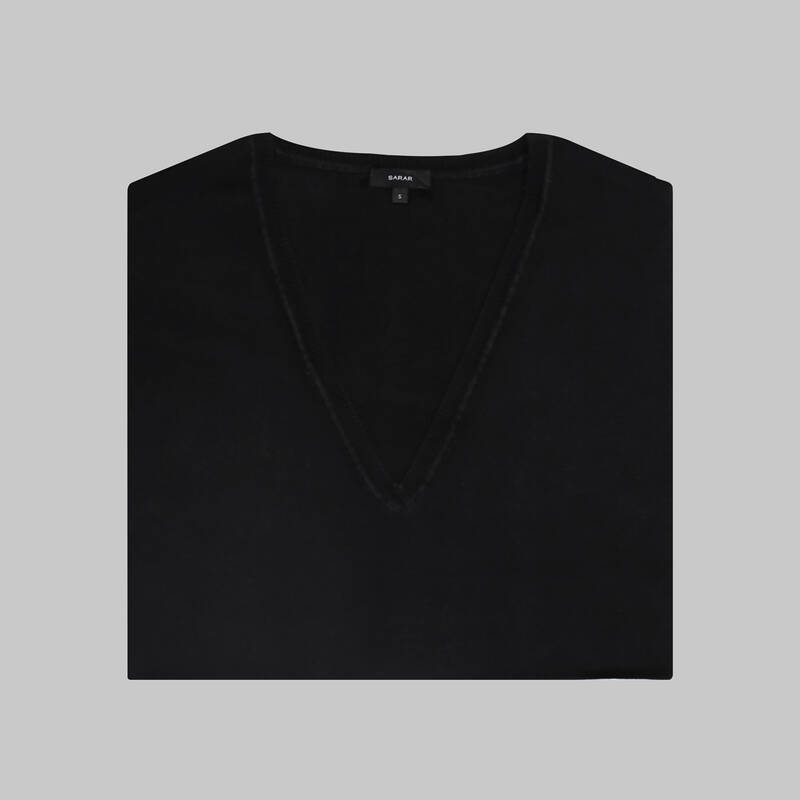 SİYAH V YAKA TRIKO