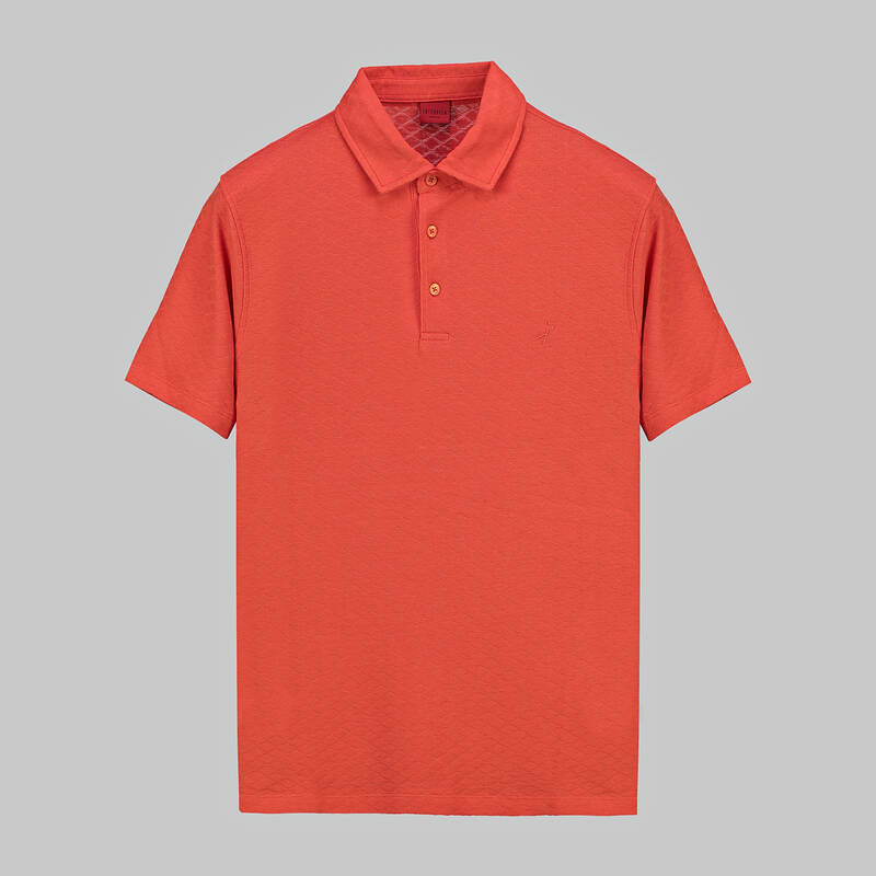 POLO YAKA PETEK DESENLİ YEŞİL TİŞÖRT