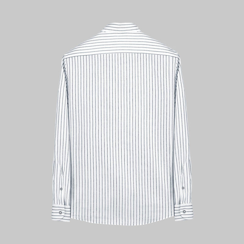 ALN ÇİZGİLİ YEŞİL SLİM GÖMLEK