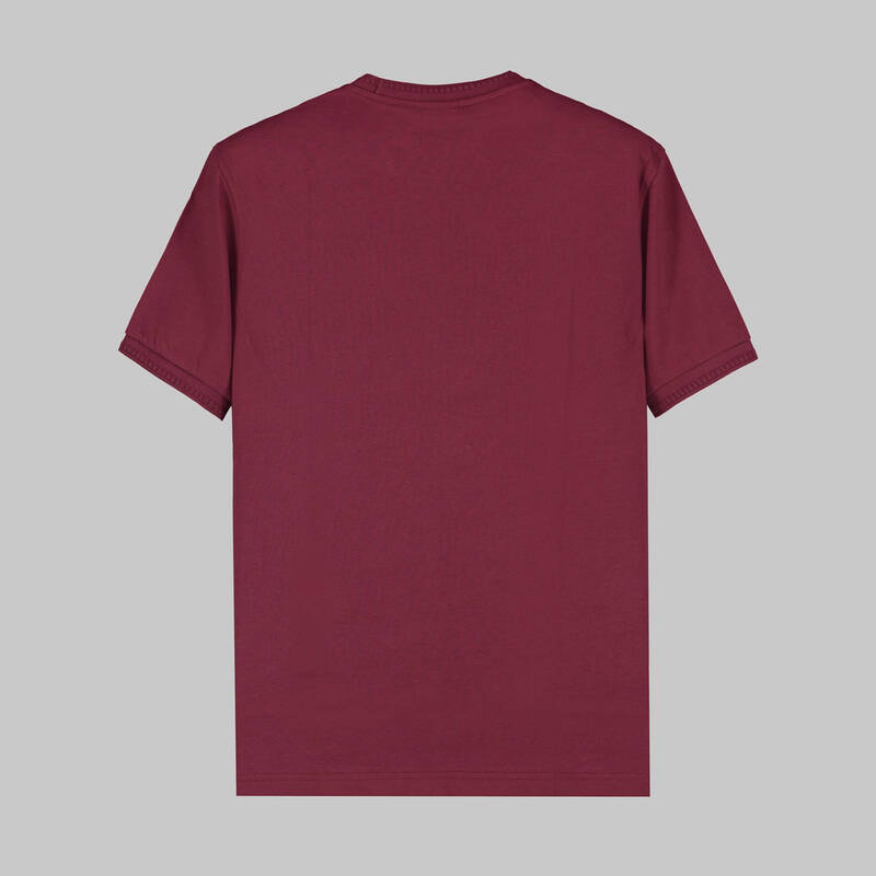 SARAR BİSİKLET YAKA BORDO T-SHIRT