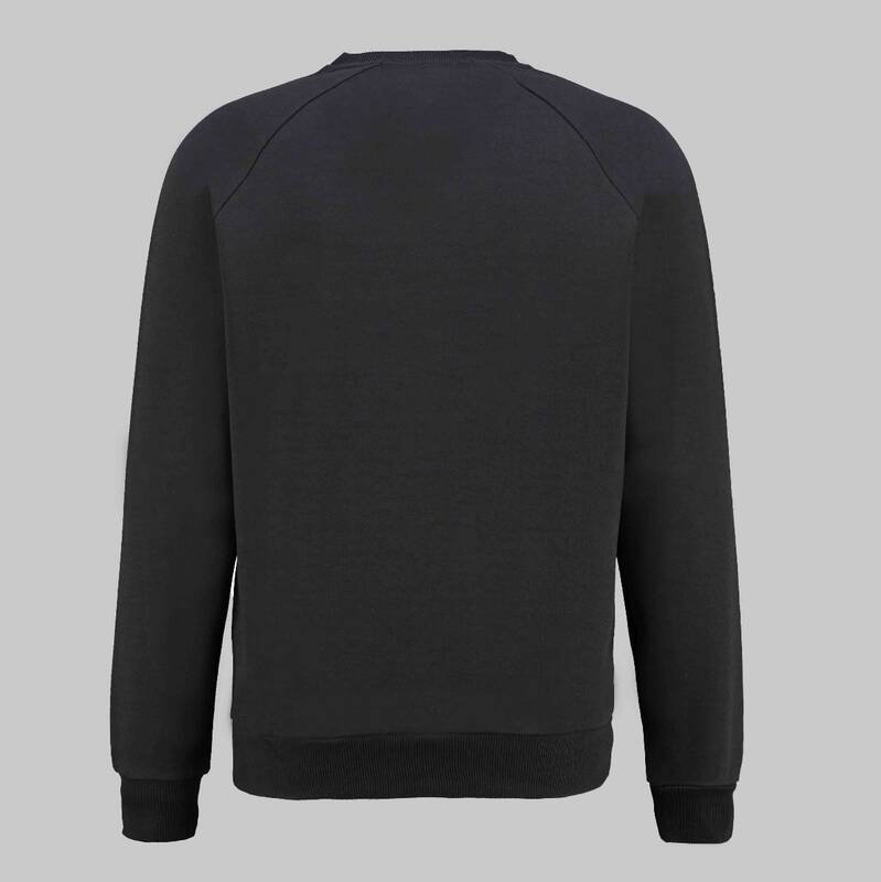 SARAR BİSİKLET YAKA SİYAH SWEATSHIRT