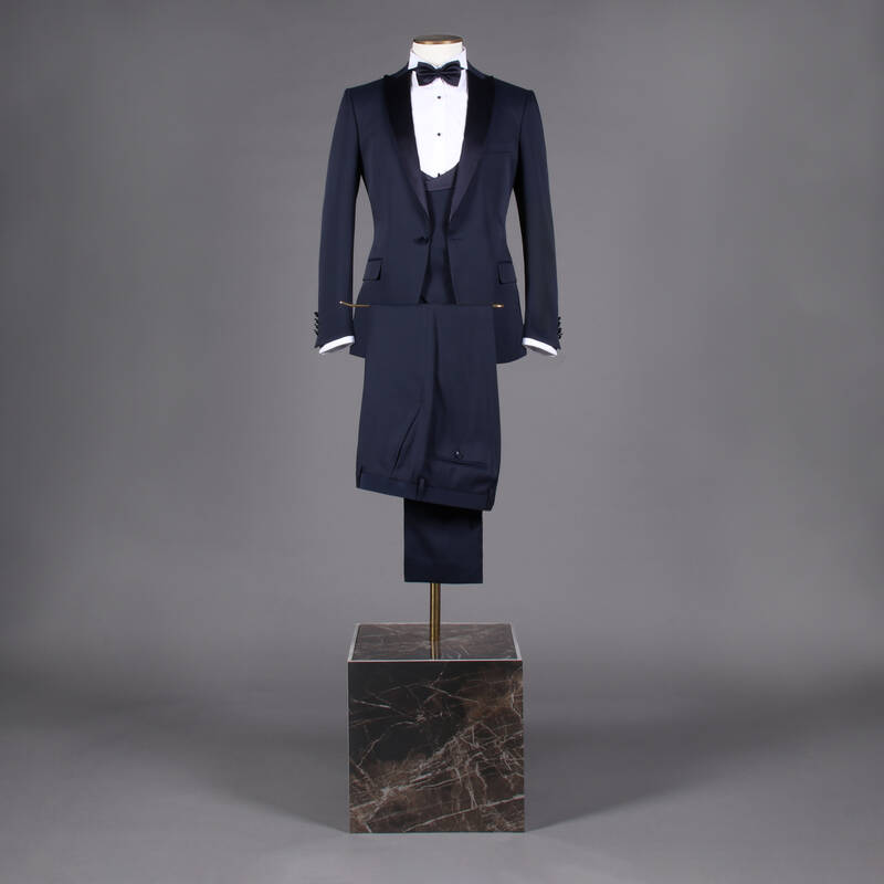 HAPPY NIGHT CARLO YELEK PAPYON TAKIM SİYAH SMOKİN