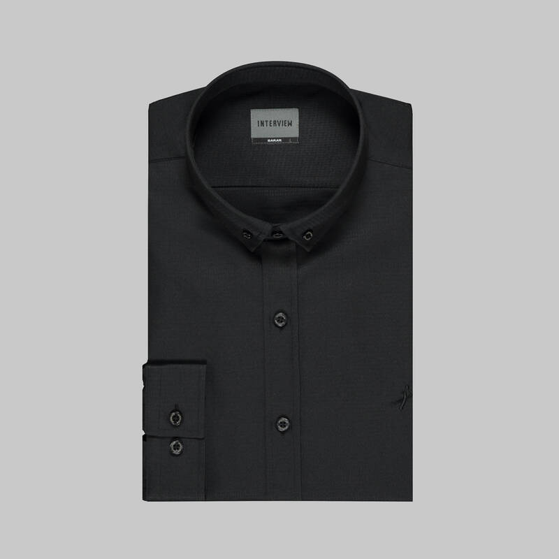 GOIAS UZUN KOL SİYAH GÖMLEK