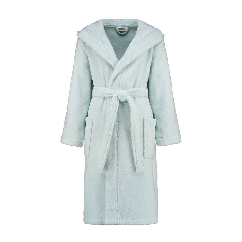 MICCO KAPUSONLU UNISEX BORNOZ BEJ