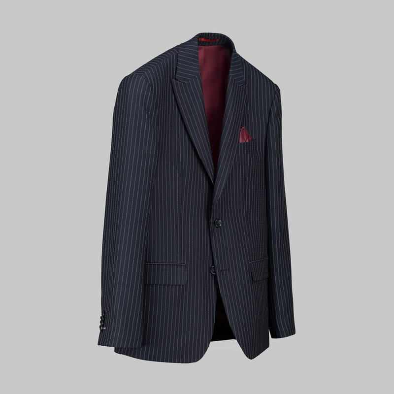 ARTEMIS RESTA ÇİZGİLİ SİYAH TAKIM ELBİSE