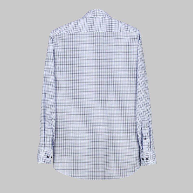 KARELİ MAVİ ELETA GÖMLEK