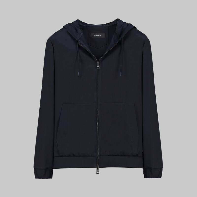 PERGAMON LACİVERT KAPÜŞONLU MONT