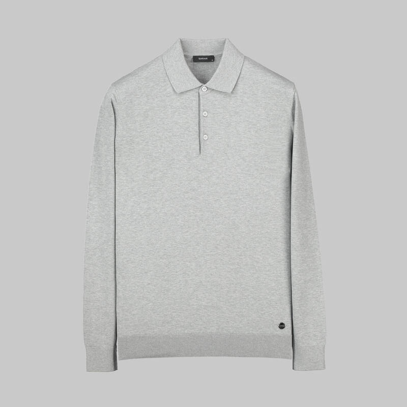 DÜĞMELİ POLO YAKA LACİVERT TRİKO