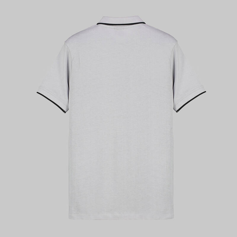 DÜĞMELİ POLO YAKA SİYAH T-SHIRT