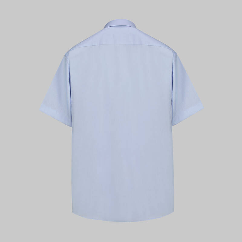 ELVIO KISA KOL KOYU MAVİ GÖMLEK