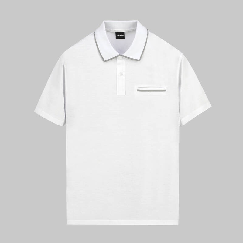 POLO YAKA CEP DETAYLI BORDO TİŞÖRT