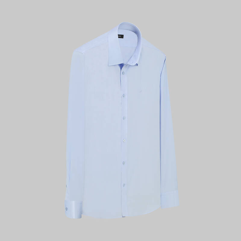 ELVİO FO SLİM MAVİ GÖMLEK