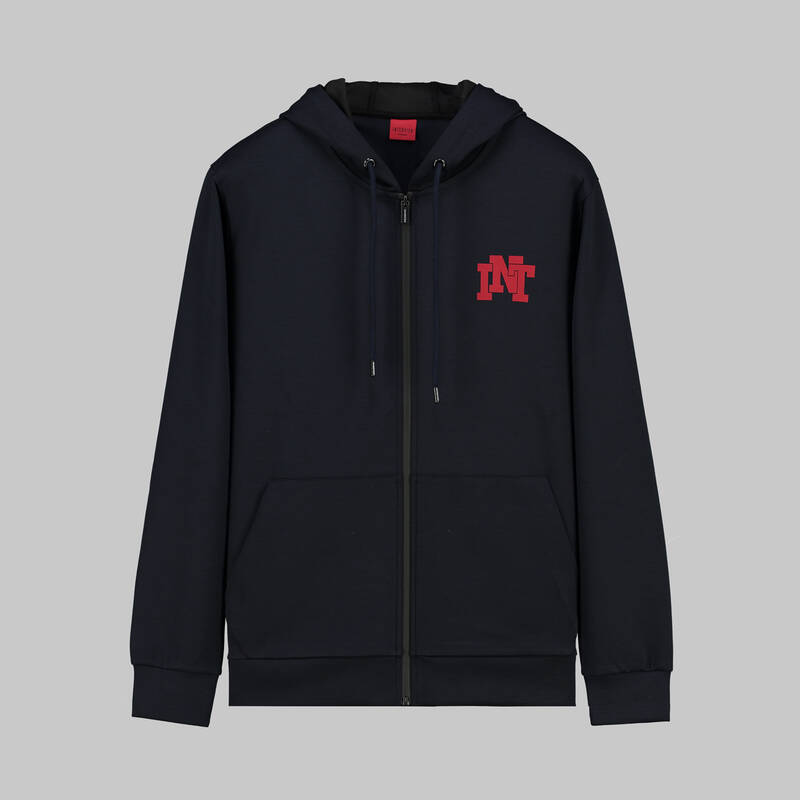 KAPÜŞONLU FERMUARLI GRİ SWEATSHIRT