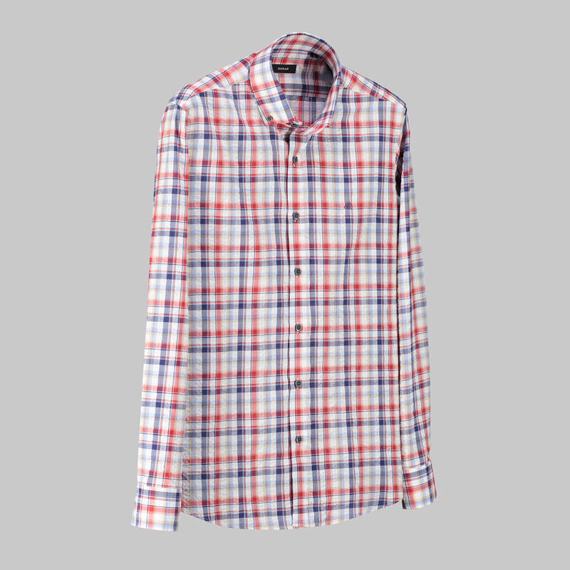 ELETA SLIMEO KIRMIZI GÖMLEK