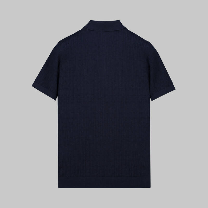 POLO YAKA KISA KOL LACİVERT TRİKO