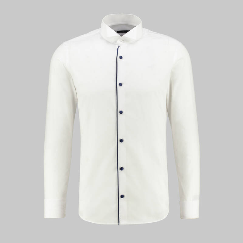 ILIE.AL BEYAZ SMOKİN GÖMLEK