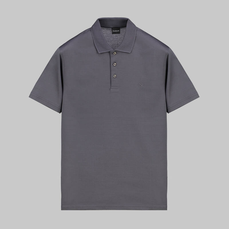 POLO YAKA KISA KOL GRİ TİŞÖRT