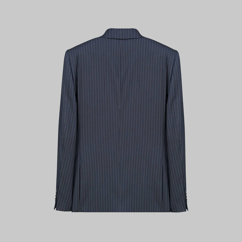 JAM SAXON ÇİZGİLİ TAKIM ELBİSE LACİVERT