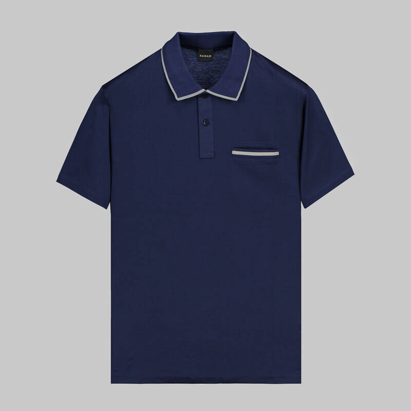 POLO YAKA CEP DETAYLI BORDO TİŞÖRT