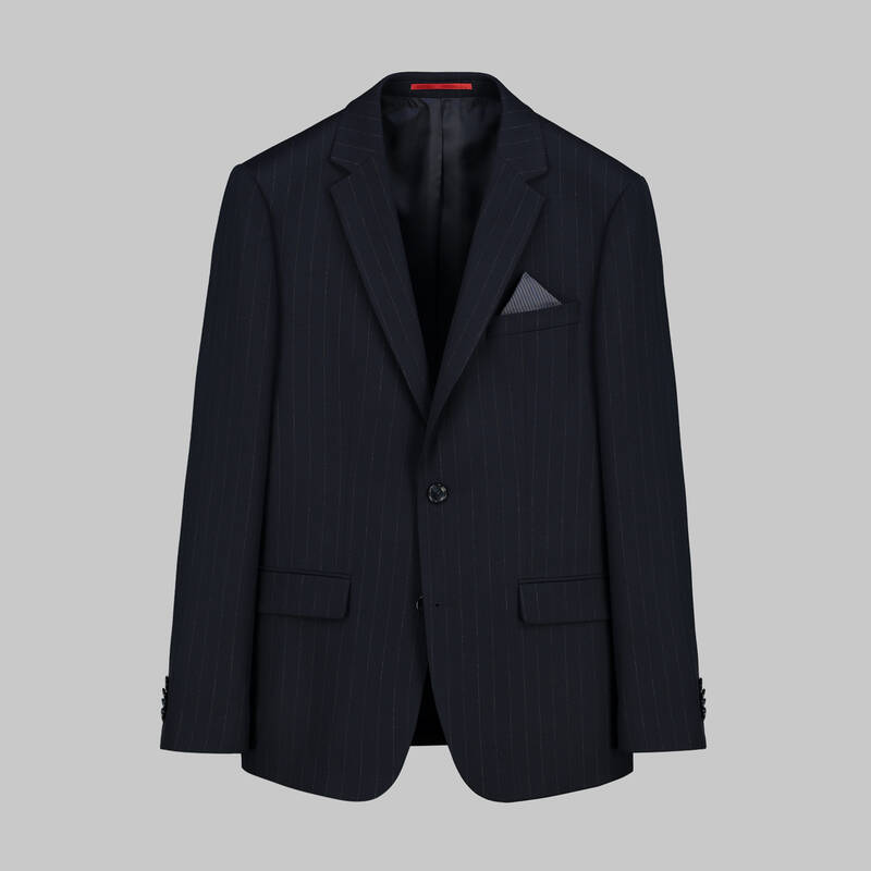 GOLDEN RESTA ÇİZGİLİ LACİVERT TAKIM