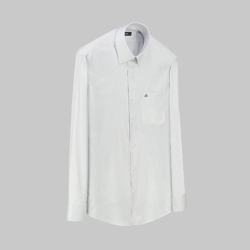 ELVIO ÇİZGİLİ LACİVERT GÖMLEK