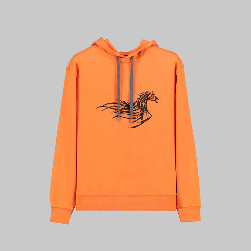 KAPÜŞONLU LACİVERT SWEATSHIRT