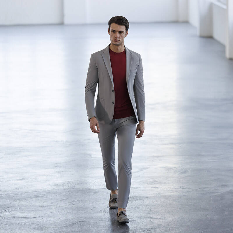 BİSİKLET YAKA BUZ MAVİSİ KISA KOL TRİKO