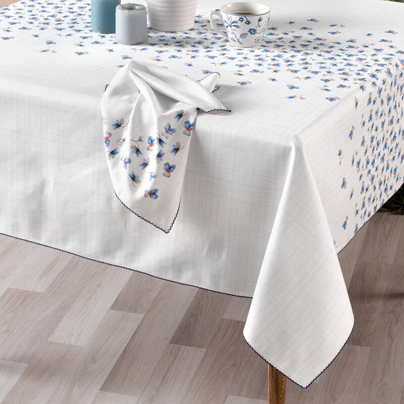 LESLIE 160/240 MASA ÖRTÜSÜ MAVİ