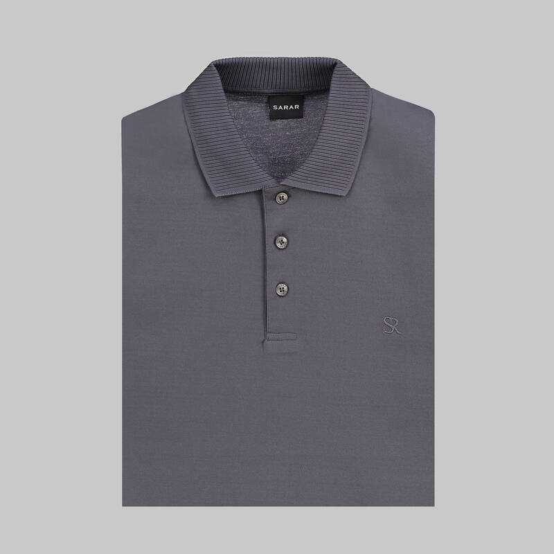 POLO YAKA KISA KOL GRİ TİŞÖRT