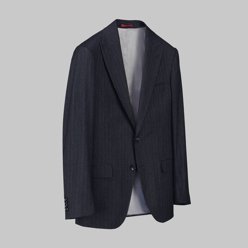 MERTENS RESTA ÇİZGİLİ KOYU LACİVERT TAKIM ELBİSE