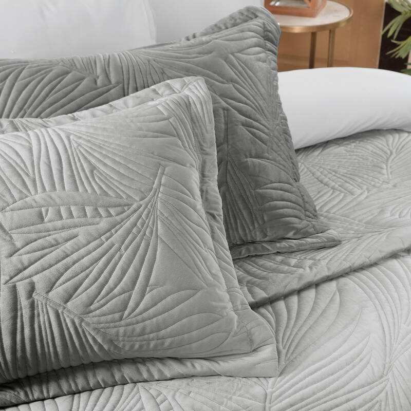 CLARA GRİ YATAK ÖRTÜSÜ SETİ ÇİFT KİŞİLİK