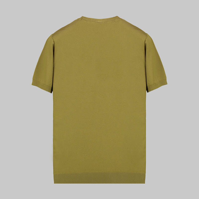 BİSİKLET YAKA BUZ MAVİSİ KISA KOL TRİKO