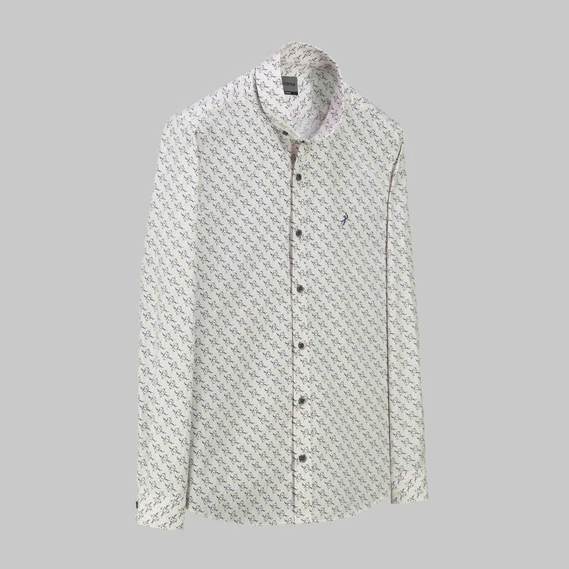 GOIAS DESENLİ BEJ GÖMLEK