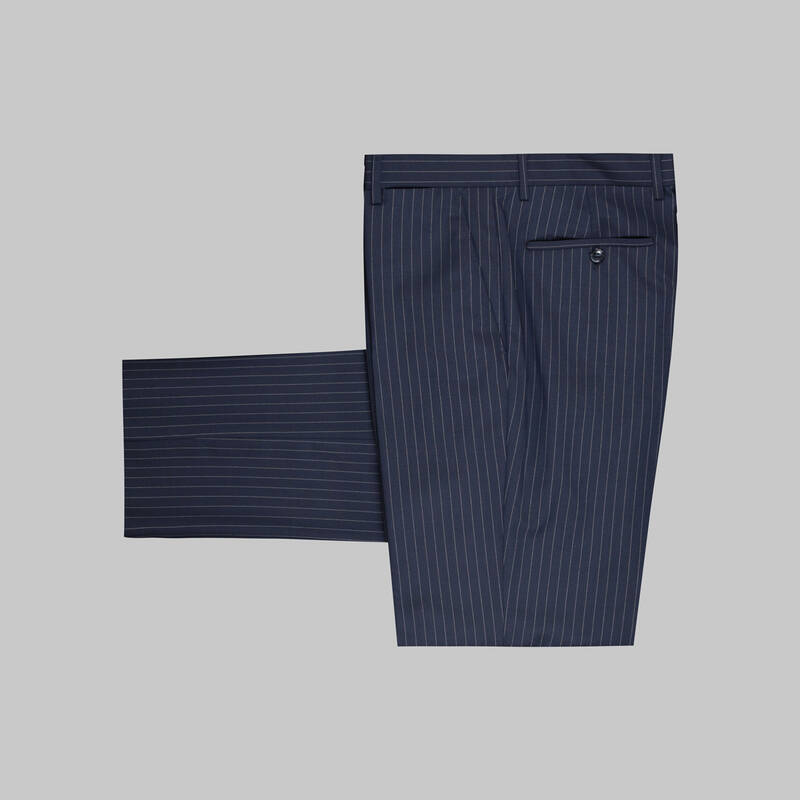 JAM LACİVERT ÇİZGİLİ TAKIM ELBİSE