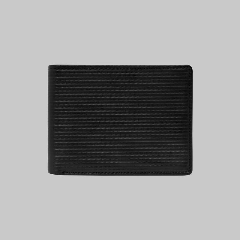 ÇİZGİ DESENLİ SİYAH CÜZDAN