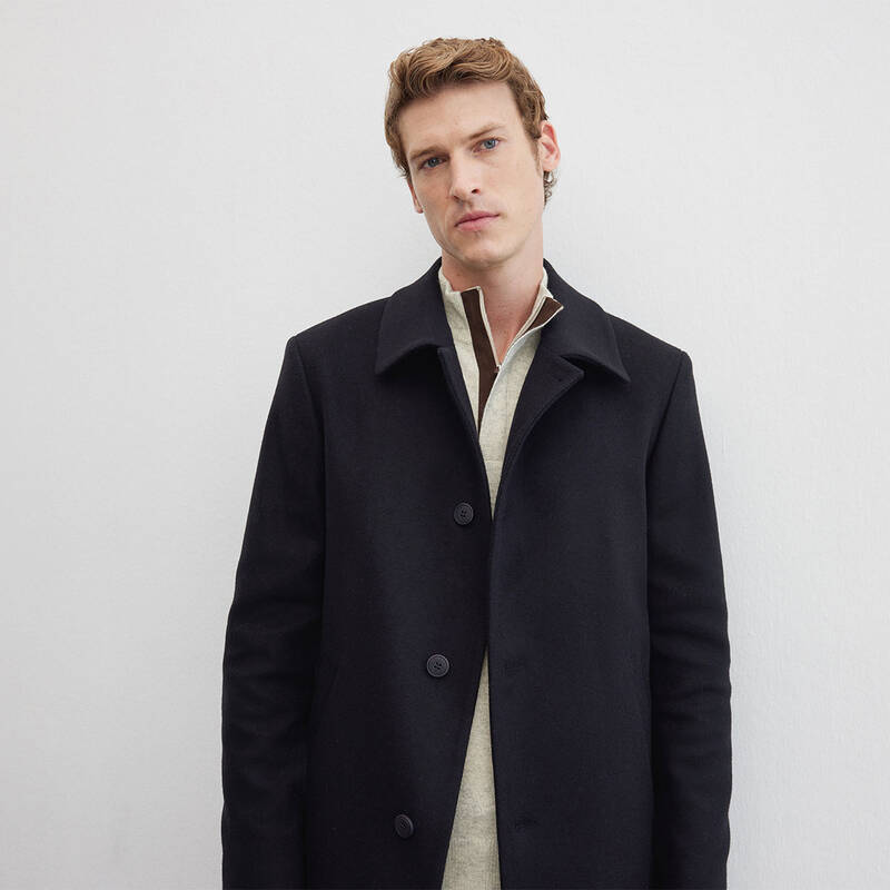 HOWARD LACİVERT ERKEK KABAN