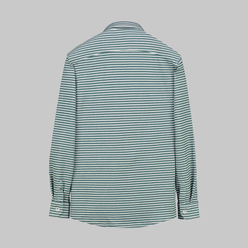 K-6 ÇİZGİLİ YEŞİL GÖMLEK