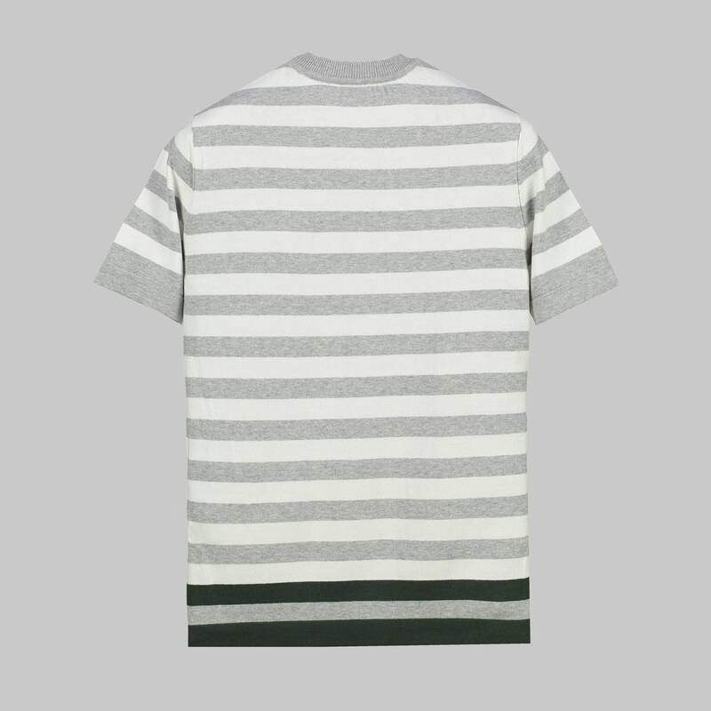 BİSİKLET YAKA KOYU LACİVERT KISA KOL TRİKO