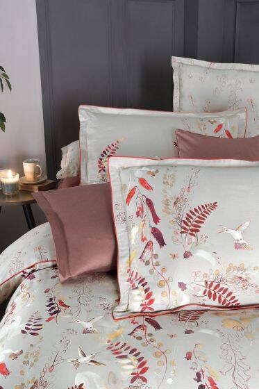 MARTINA SATEN BEJ KING SIZE NEVRESİM TAKIMI