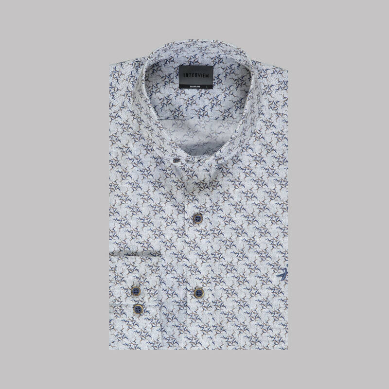 GOIAS DESENLİ BEJ GÖMLEK