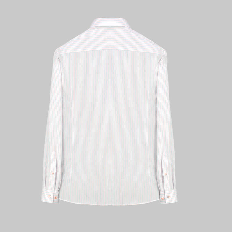 GOIAS ÇİZGİLİ PEMBE GÖMLEK