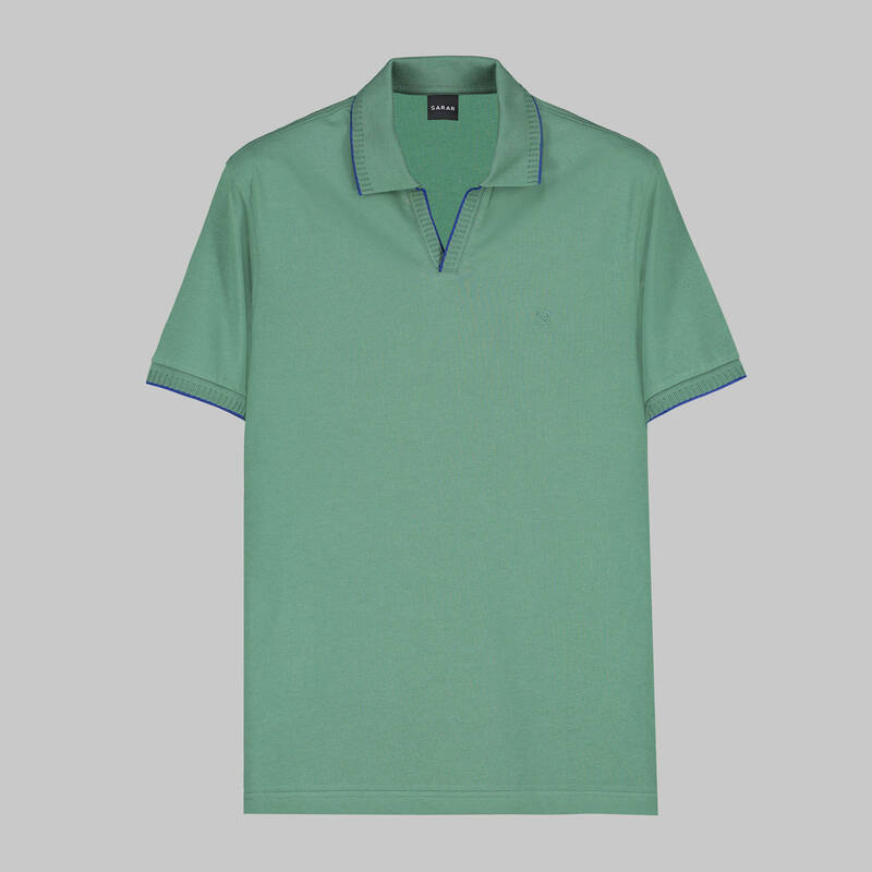 SARAR POLO YAKA YEŞİL T-SHIRT