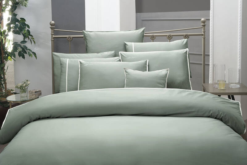 SARTORIA SATEN YEŞİL KING SIZE NEVRESİM TAKIMI