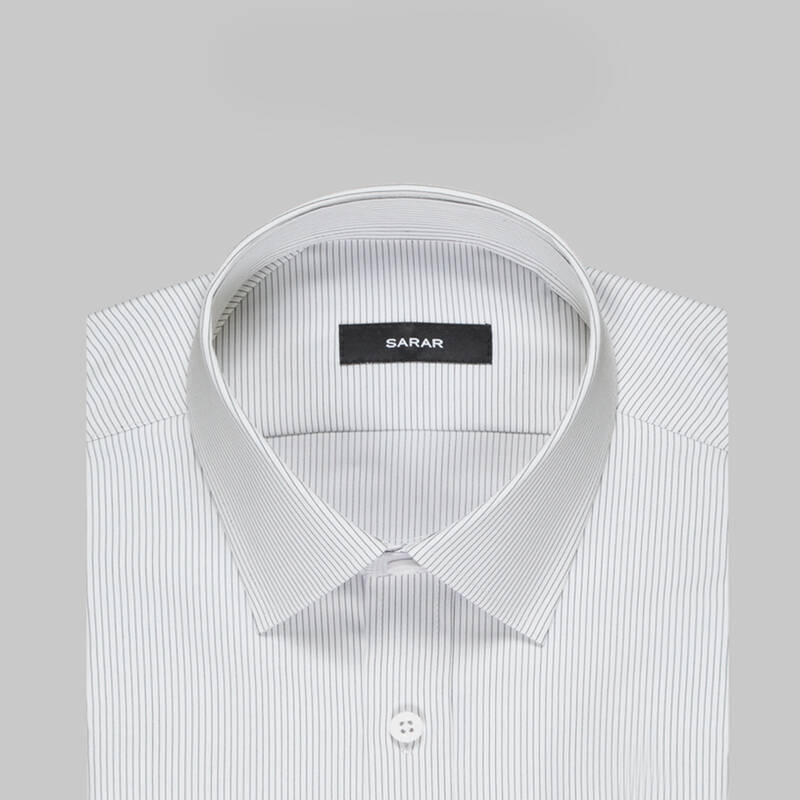 ELVIO ÇİZGİLİ LACİVERT GÖMLEK